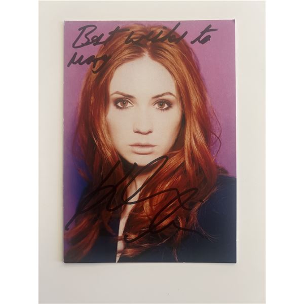 Karen Gillan signed photo