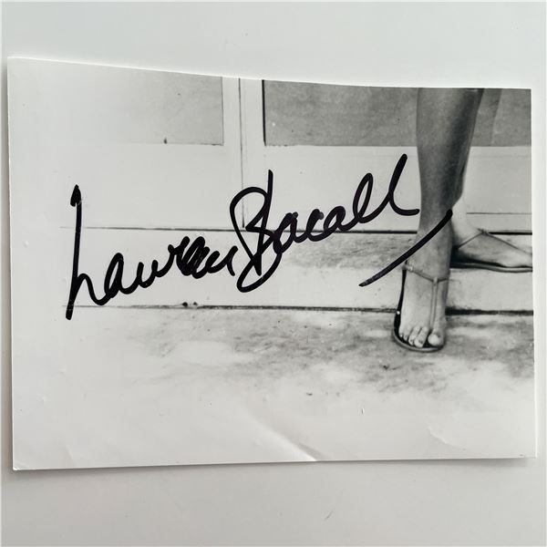 Lauren Bacall original signature