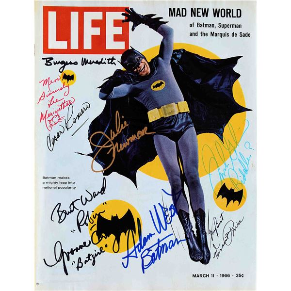 Batman TV Series signed Life Magazine.