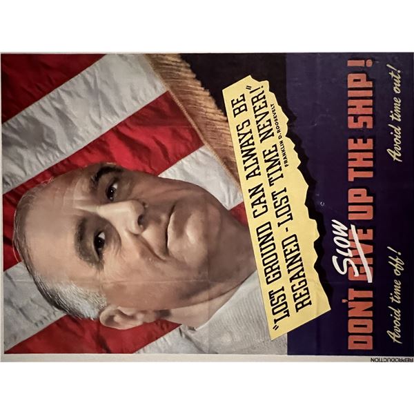 FDR war advertisement. 4x6 inches