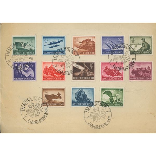 Third Reich Commemorative Stamp Issues 1944