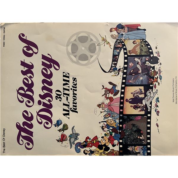Best of Disney 30 Favorites book. 9x12 inches