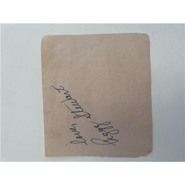 Actress Peggy Stewart original signature