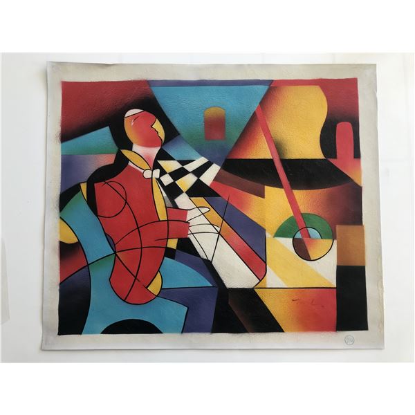 Pianist Abstract original painting on canvas