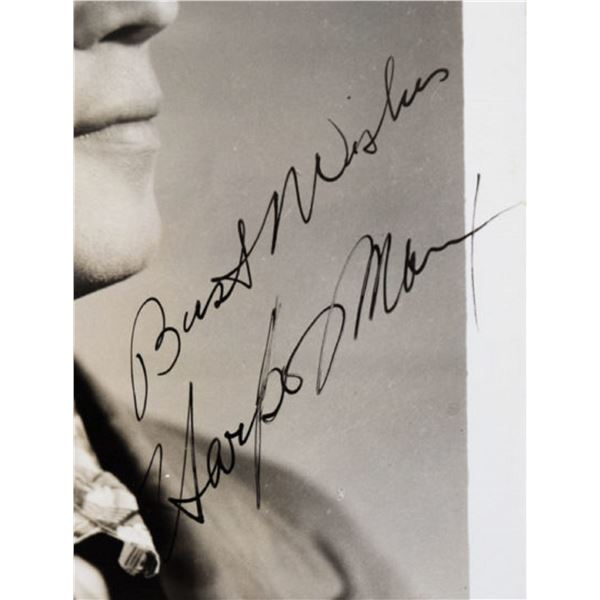 Harpo Marx signed photo