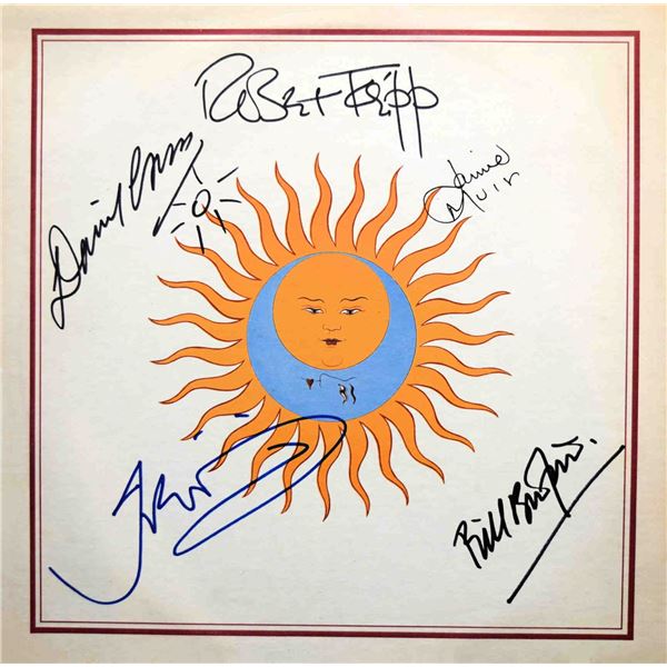 King Crimson signed Larks Tongues In Aspic album