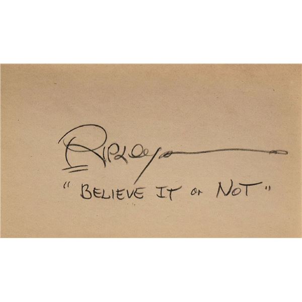 Robert Ripley signature slip