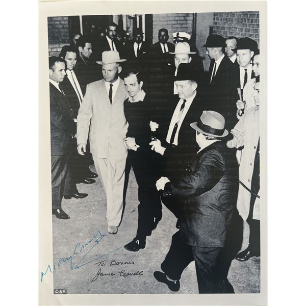 JFK Assassination Jim Leavelle signed photo