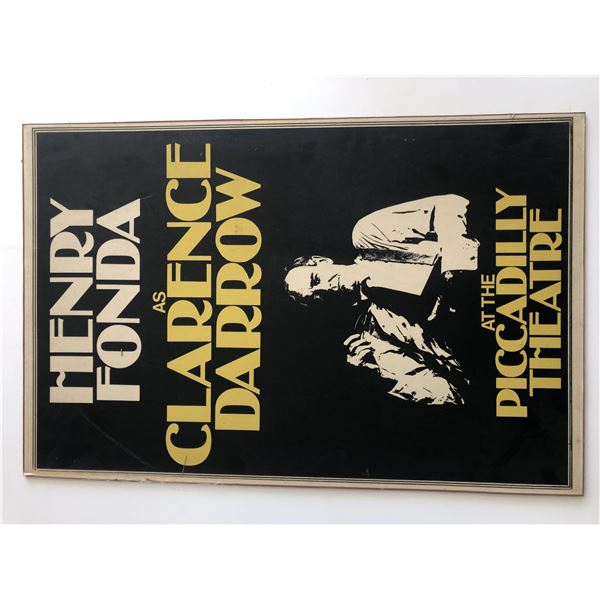 Henry Fonda Clarence Darrow Piccadilly Theatre, London 1975 Advertising Flyer