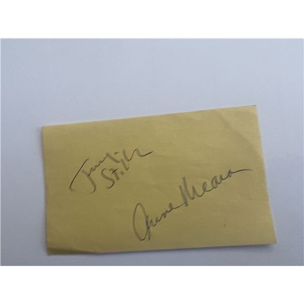 Jerry Stiller and Anne Meara signature cut