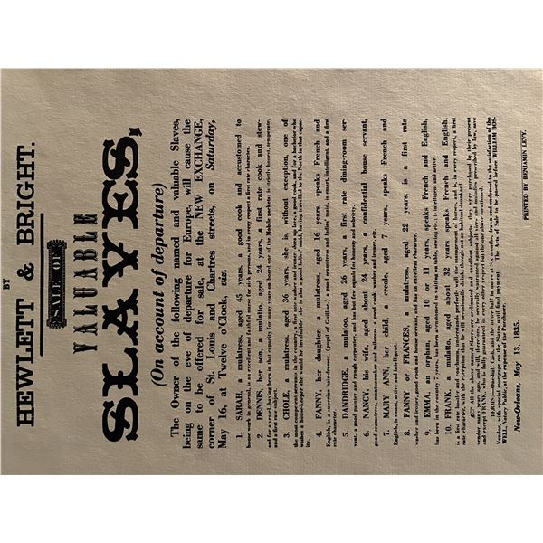 Hewlett & Bright replica receipt. 9x11 inches