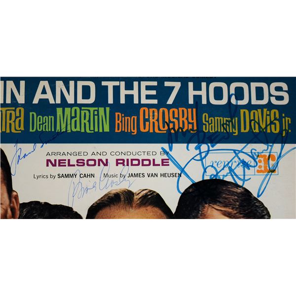 Rat Pack Robin And The 7 Hoods signed album