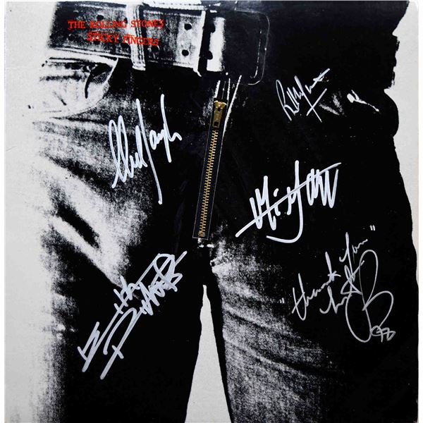 The Rolling Stones signed Sticky Fingers album