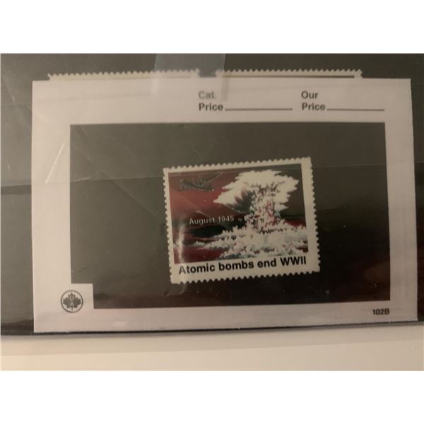 Atomic Bombs End WWII stamp- rare