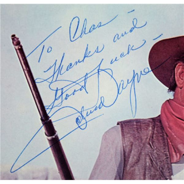 John Wayne signed movie photo