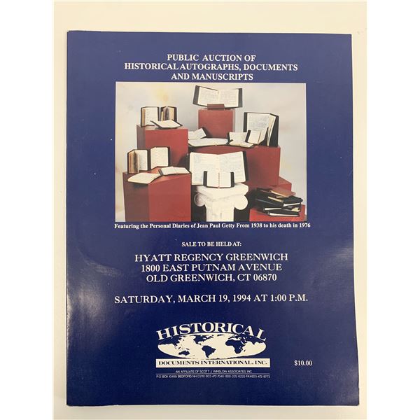 J. Paul Getty Public Auction Program 1994
