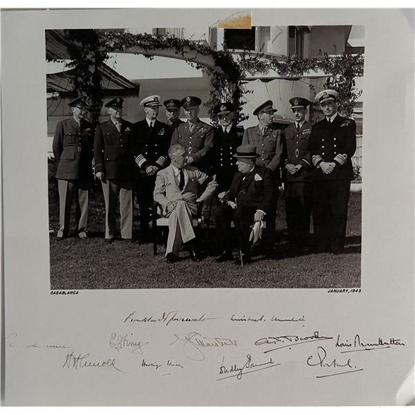 FDR/ Winston Churchill photo.6x6 inches