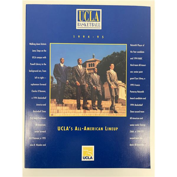UCLA Basketball All-American Lineup 1994-5 Program