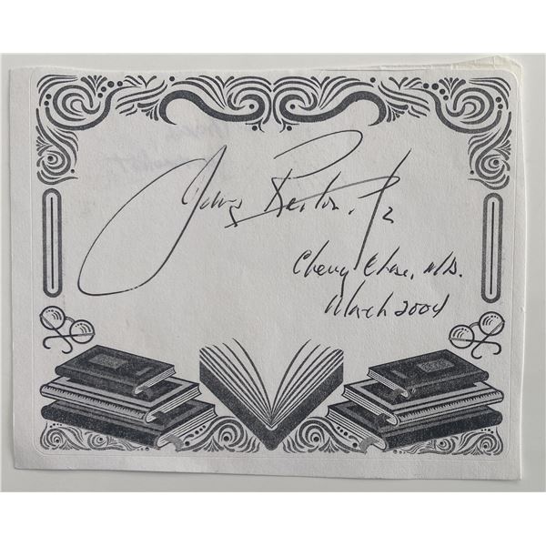 John Reiton Jr. original signature