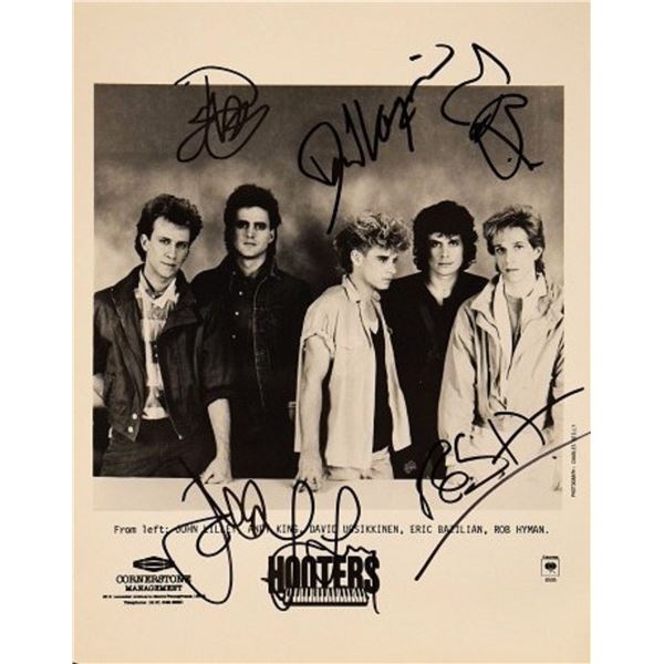 The Hooters signed promo photo