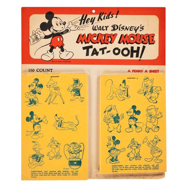 A 1940s Mickey Mouse Tat-ooh! Set.