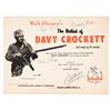 Image 1 : A The Ballad of Davy Crockett Multi-Signed Songbook.