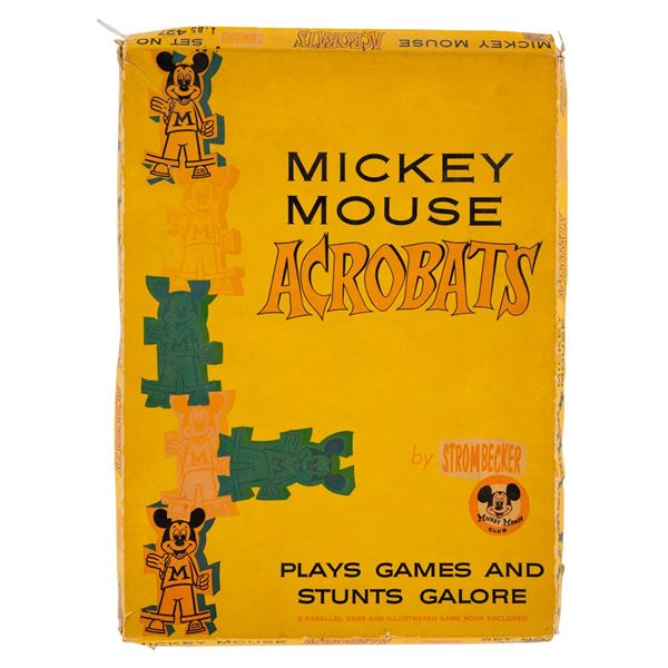 A Mickey Mouse Acrobats Strombecker Set.