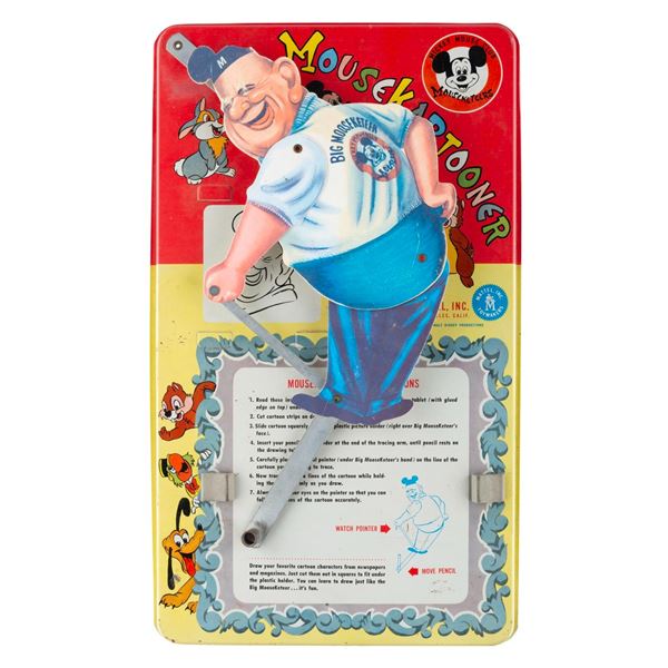 A Mickey Mouse Club Mousekartooner Toy.