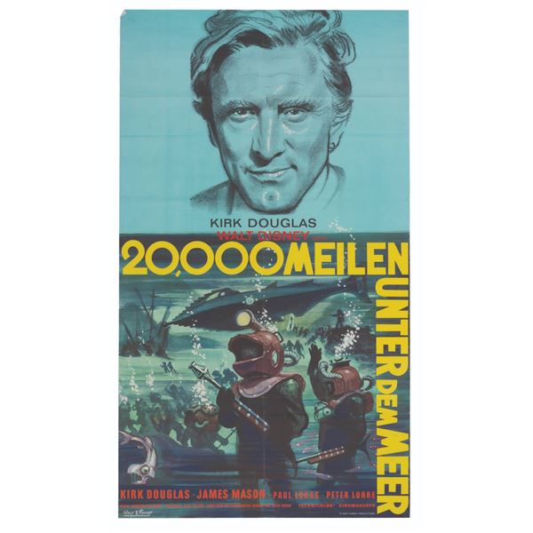 A 1960s German "20,000 Leagues Under the Sea" Poster.
