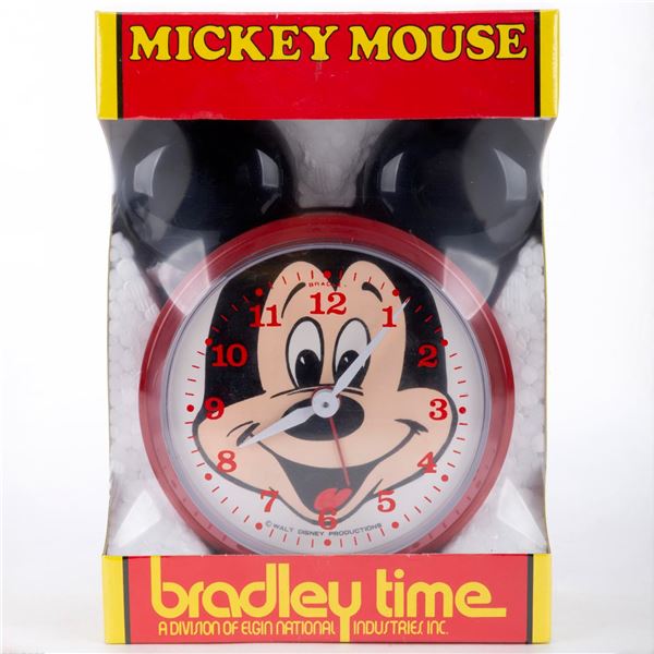 A Bradley Time Mickey Mouse Alarm Clock.