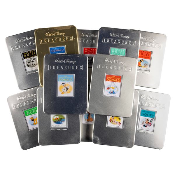 A Collection of 12 Walt Disney Treasures Animation DVDs