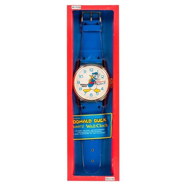 A Donald Duck Wristwatch Wall Clock.