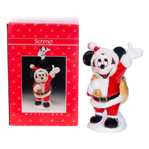 A Schmid Mickey Claus Music Box.