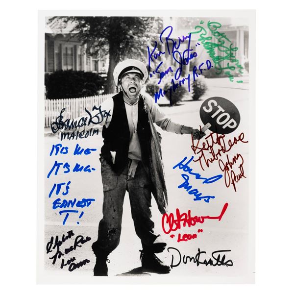 It's Ernest T.! A Multi-Signed "Andy Griffith Show" Photo.