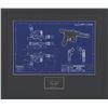Image 1 : A Star Wars Han Solo Blaster Blueprint Lithograph.