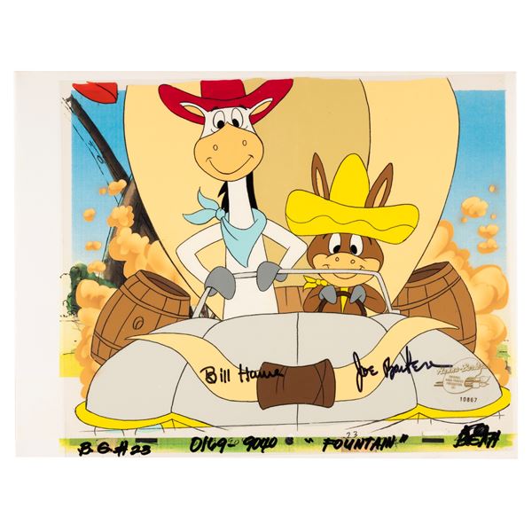 A Hanna-Barbera Signed Quick Draw and Baba Looey Cel.
