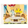 Image 1 : A Hanna-Barbera Signed Quick Draw and Baba Looey Cel.