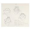 Image 2 : A Pair of Hand-Drawn Tony the Tiger Model Pages.