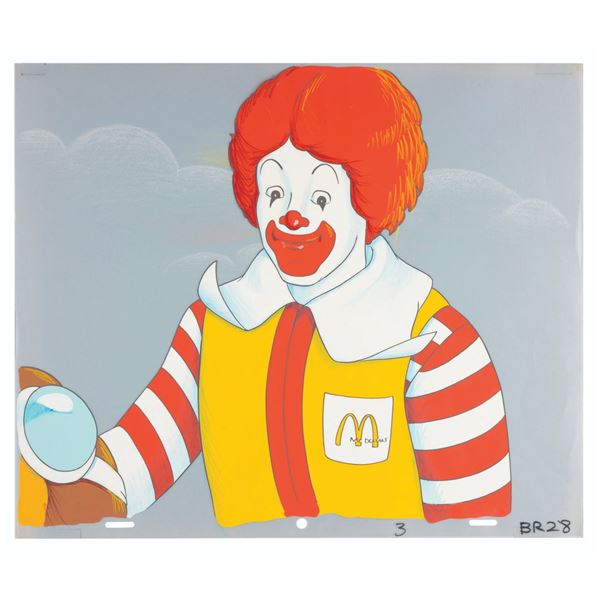 A McDonalds Ronald McDonald Commercial Cel.