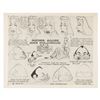 Image 1 : A "Mother Goose Goes Hollywood" Photostat Model Sheet.