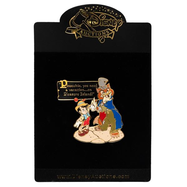 A Disney Auctions Pinocchio and Honest John Pin.
