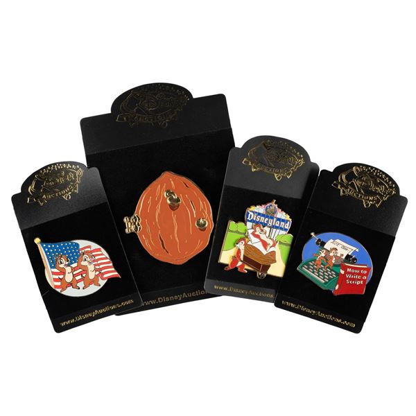 A Set of Disney Auctions Chip and Dale Pins.
