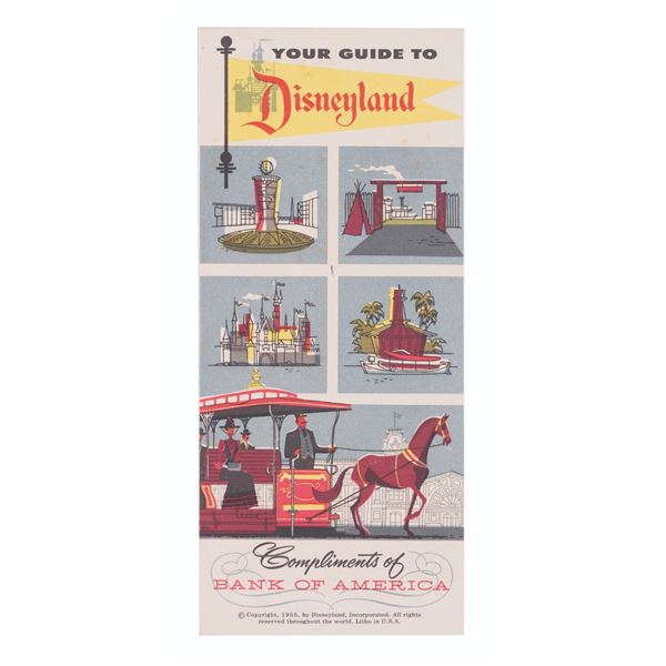 A "Your Guide to Disneyland" Bank Of America Brochure.