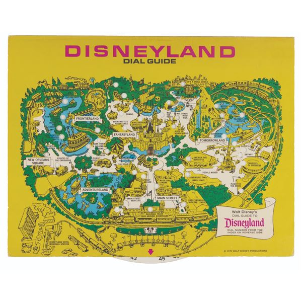 A 1970 Disneyland Dial Guide.