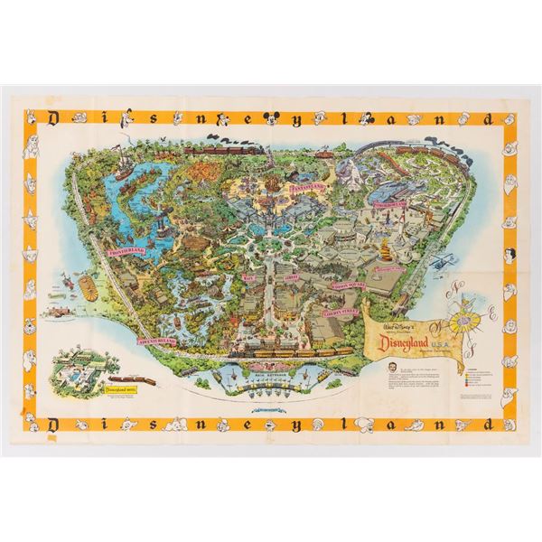 A 1958-C Disneyland Souvenir Map.