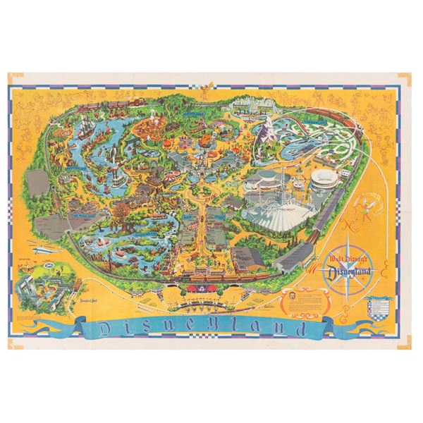 A 1968 Disneyland Souvenir Map.
