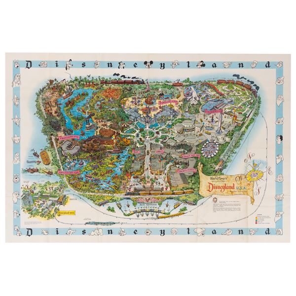 Milt Albright's 1962 Disneyland Souvenir Map