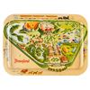Image 1 : An Opening Year Disneyland Map Souvenir Metal Tray.