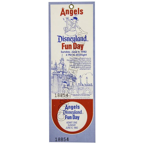Disneyland's Angels Baseball Fun Day Ticket.