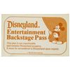 Image 1 : Disneyland Entertainment Backstage Pass.